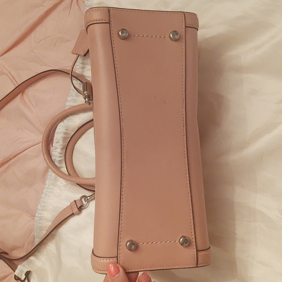 Coach dusty pink satchel with adjustable strap - Picture 7 of 12